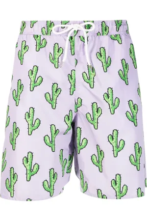 YES I AM Badeshorts med kaktustryk