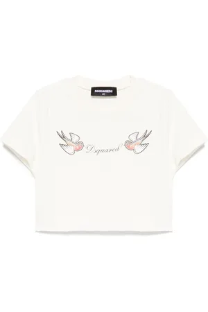 Dsquared2 T-shirt med fugletryk