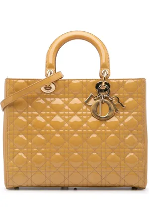 Dior Stor lakeret Cannage Lady Dior satchel-taske fra 2011