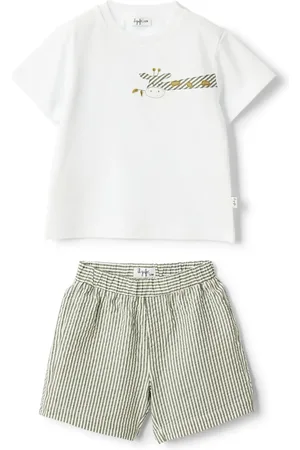 Il gufo Sæt med T-shirt og shorts med giraftryk