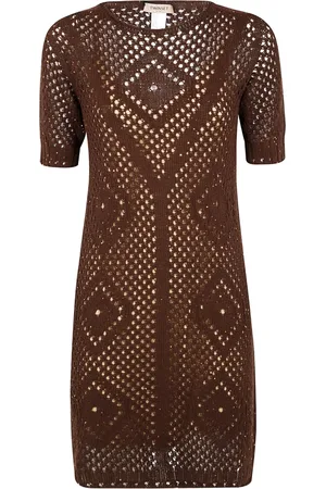 Twin-Set Kjole i lattice-strik