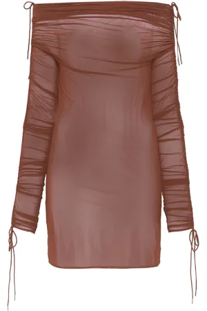 Atlein Kort kjole med off-shoulder-snit