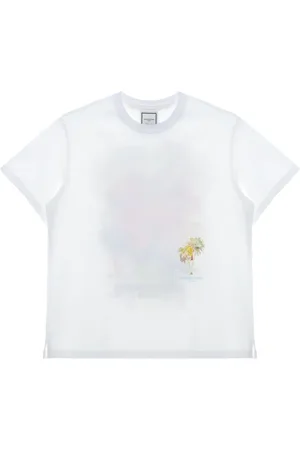 WOOYOUNGMI T-shirt med illustration-tryk