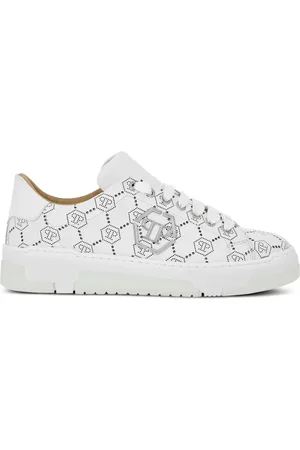 Philipp Plein Sneakers i læder med monogram-mønster