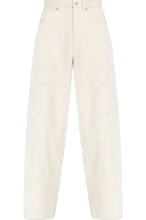 Marni Broderede jeans med brede ben