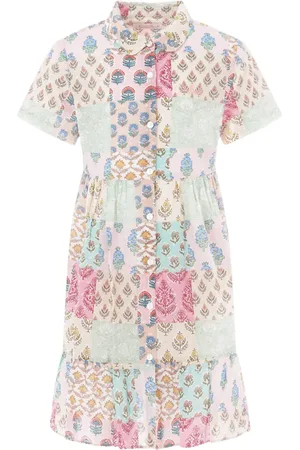 MC2 SAINT BARTH Kjole med patchwork-design