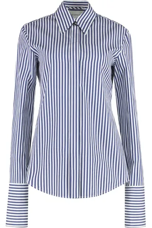 Sportmax Stribet skjorte i poplin