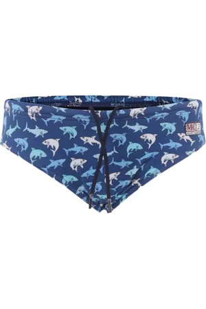 MC2 SAINT BARTH Badeshorts med hajtryk