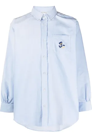 Drôle de Monsieur Skjorte i twill med broderet logo