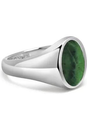 Nialaya Jade-poleret signetring