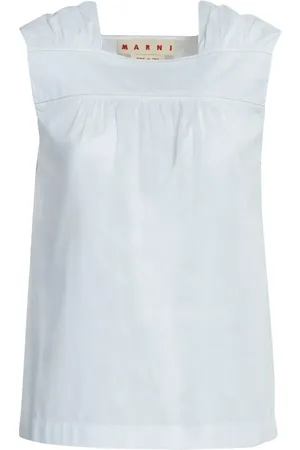 Marni ærmeløs ruchet top