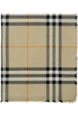 Burberry Ternet tørklæde med rå kant