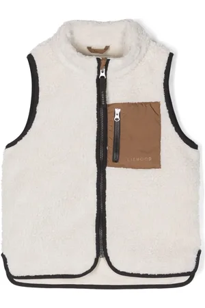 Liewood Vest i imiteret lammeskind med logotryk