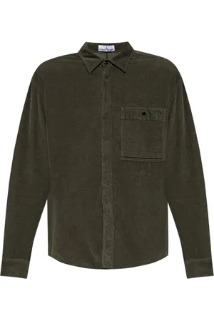Stone Island 12707 mikro fløjlsskjorte