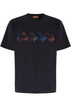 Missoni T-shirt med zigzag-tryk
