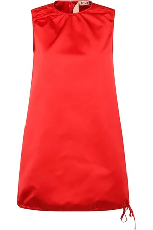 Nº21 Kort kjole med satin-finish