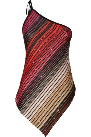 Missoni Stribet top med én skulder
