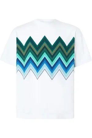 Missoni T-shirt med zigzag-tryk