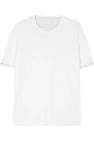 ELEVENTY T-shirt med kontrastkant