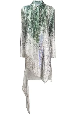 OFF-WHITE BOUROULLEC SPIRAL skjortekjole