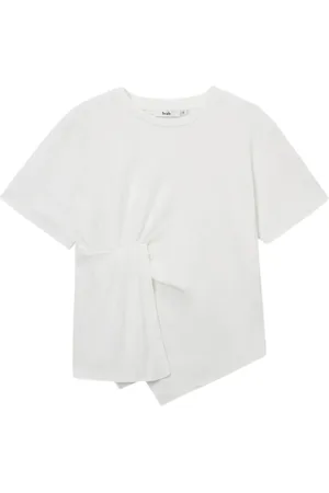 B+AB Asymmetrisk T-shirt med knudedetalje