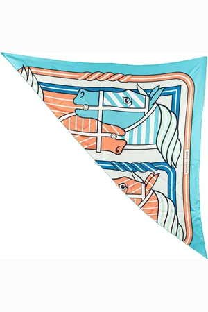 Hermès Quadrige Bayadere Giant Triangle tørklæde fra det 20. århundrede