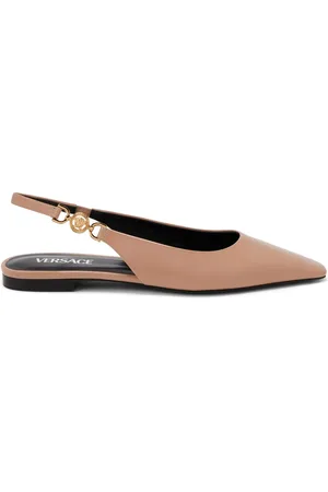 VERSACE Slingback-ballerinaer med Medusa-plade