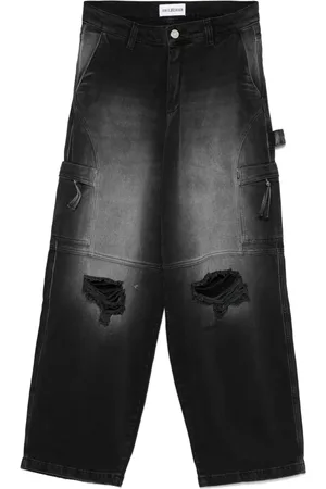 HAN Kjøbenhavn Cargo-jeans med slitageeffekt
