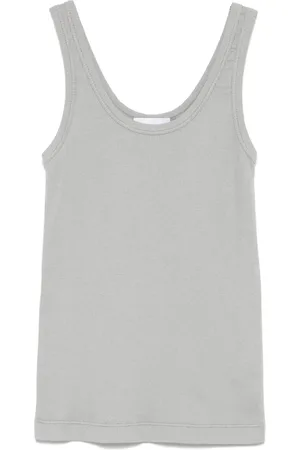 NUDE Tanktop med broderet logo