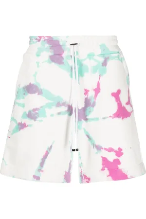 AMIRI Shorts med snoretræk og batiktryk