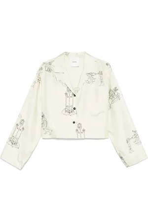 Nanushka Cropped pyjamasskjorte