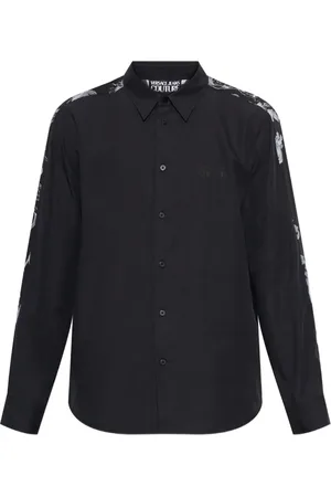 VERSACE Broderet skjorte med lange ærmer