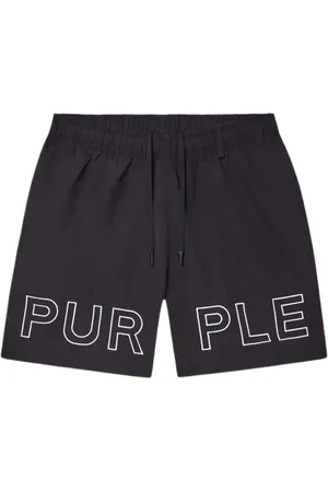 Purple Brand Bermuda-shorts med logotryk
