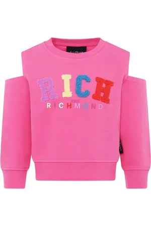 John Richmond Sweatshirt med broderet logo