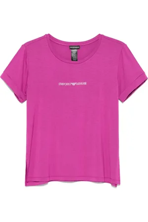 Emporio Armani T-shirt med rhinsten-logo