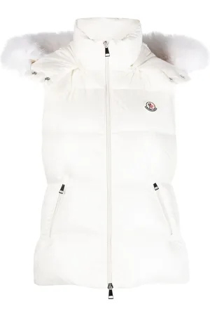 Moncler Vest med hætte og logomærke