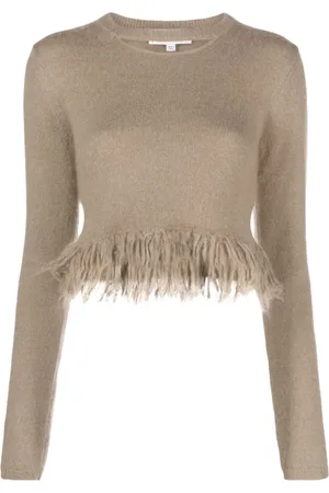 J.W.Anderson Cropped trøje med frynsekant