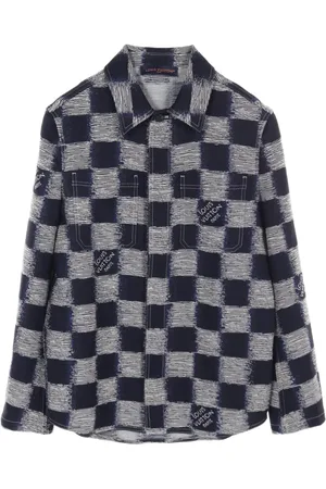 LOUIS VUITTON Damier Azur skjorta från 2010-talet