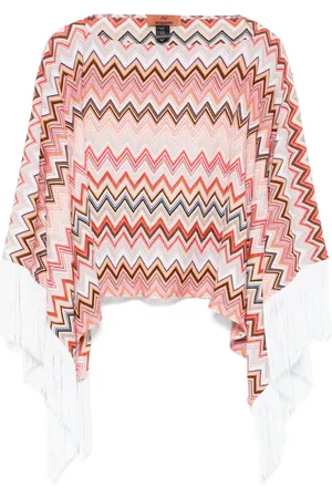 Missoni Zigzag-vævet poncho