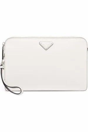 Prada Pung i Saffiano-læder med trekantet logo