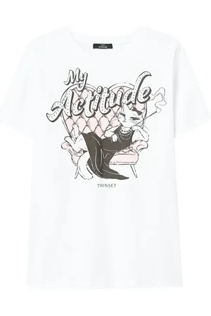 Twin-Set T-shirt med grafisk tryk