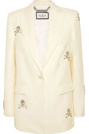 Philipp Plein Strass-blazer med dødningehoved