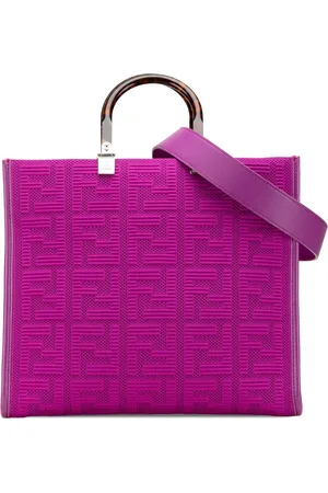 Fendi Mellemstor Sunshine shopper-tote i Zucca-kanvas fra 2010-2024