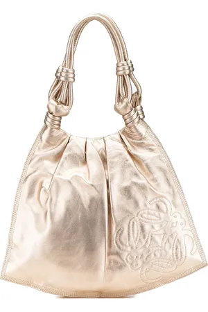Loewe Flamenco skuldertaske i nappalæder med knudedetalje fra 2010