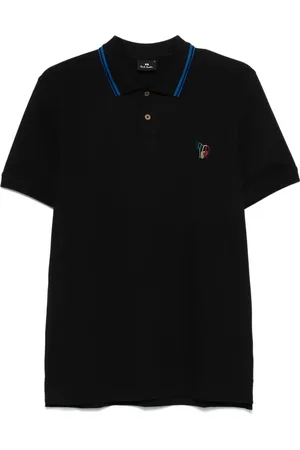 Paul Smith Polo med brede broderede zebrastriber