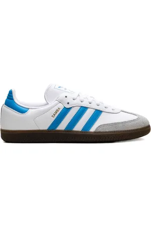 adidas Samba OG White/Shock Cyan sneakers