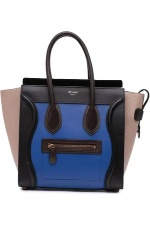 Céline Mikro Tricolor Luggage håndtaske i læder fra 2015