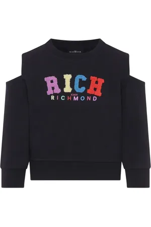 John Richmond Sweatshirt med broderet logo