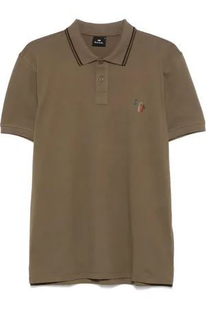 Paul Smith Polo med brede broderede zebrastriber