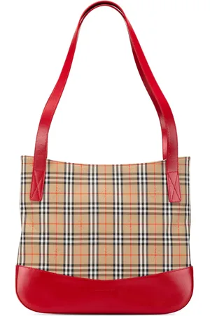 Burberry Haymarket-ternet tote i kanvas fra 2000-2017